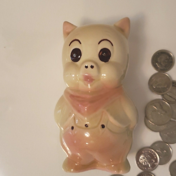 Vintage Porky Pig ceramic Bank EUC - Picture 4 of 8